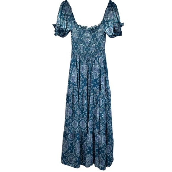 Jaase Maxi dress Women's Size M Floral Feminine Flowy Tiered Romantic Gypsy Boho - Picture 14 of 14